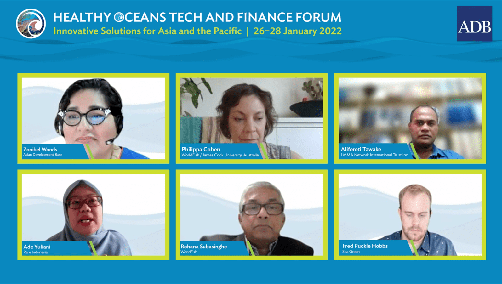 Healthy oceans tech and finance forum