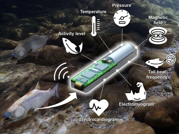 Lab-on-a-Fish uses multiple sensors to wirelessly track location, heartbeat, tail movement and even temperature of the surrounding environment